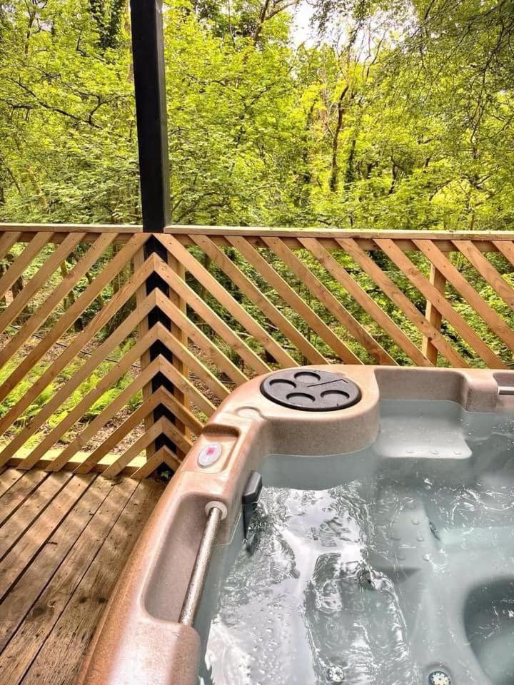 Goldcrest 3-Hot Tub-Woodland Lodges-Carmarthenshire-Tenby Bagian luar foto